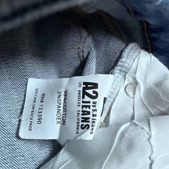 A2J Jeans Women’s Blue Skinny Pockets Distressed Size 7 - Picture 12 of 12